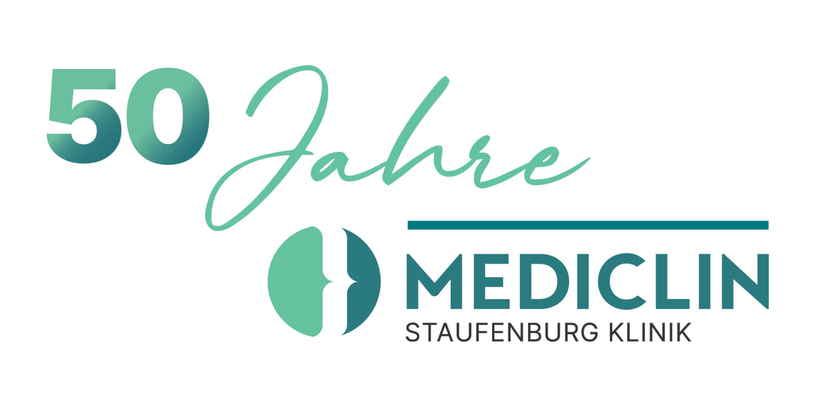 Jubiläumslogo 50 Jahre Staufenburg Klinik