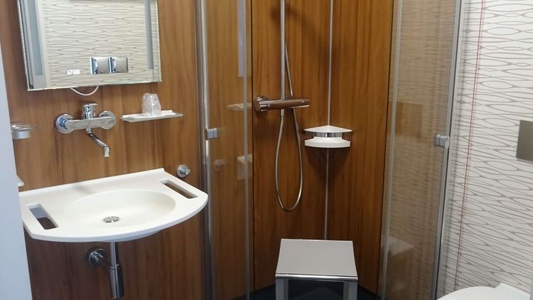 Toilette eines Rehazimmers