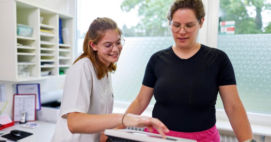 Bestimmung der Verteilung der Muskel- und Fettmasse