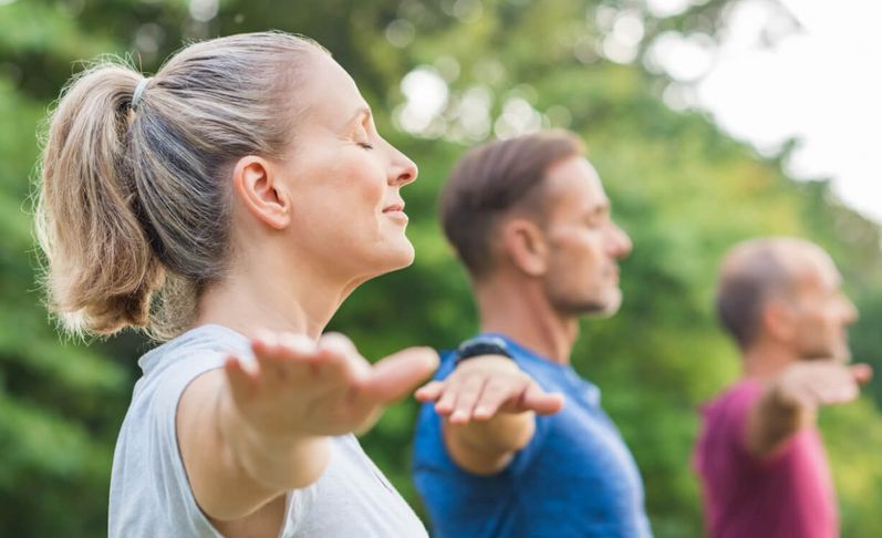 Yoga in der Gruppe