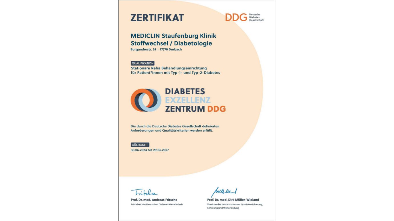 DDG Zertifikat